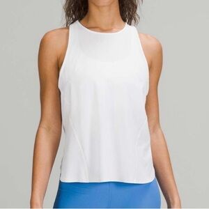 Lululemon Lightweight Stretch Running Tank Top ~ 4 ~ White